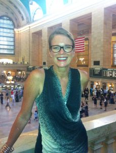 Sandy Hibbard at Grand Central Station in NYC